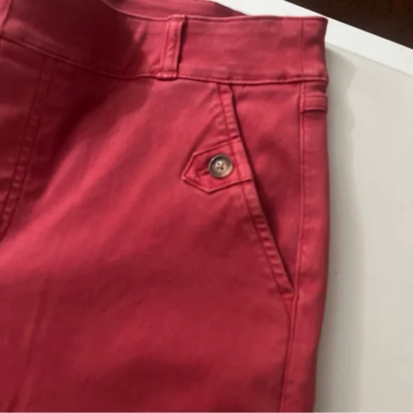 SPANX-stretch twill cropped wide leg pants . Size large - Picture 3 of 6